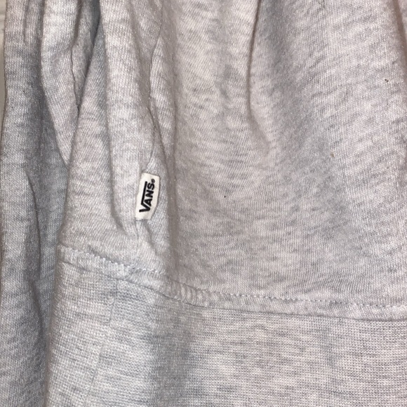 VANS Off The Wall Unisex Cropped Gray/Burgundy Hoodie Size XL - Picture 5 of 9